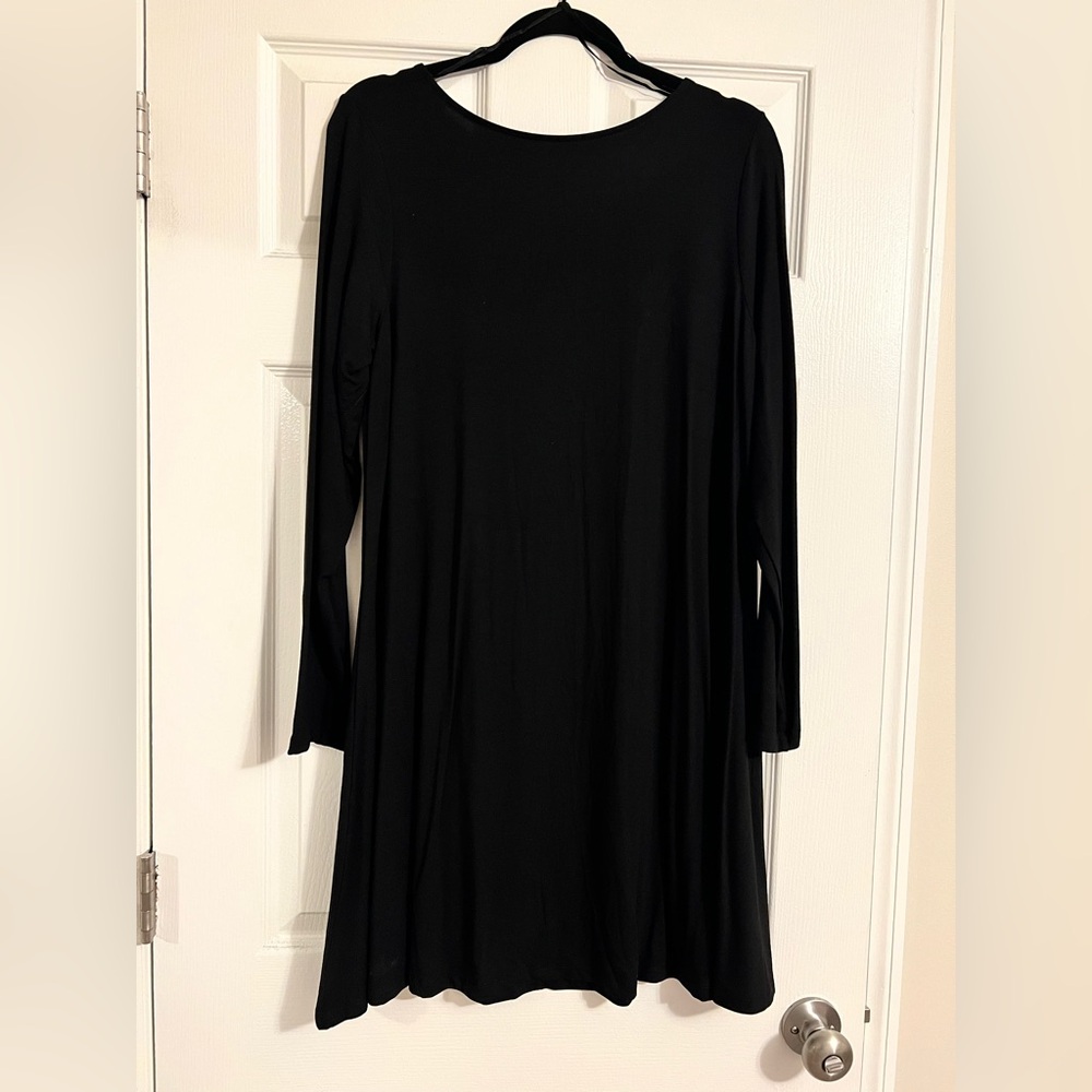 NWT Old Navy Long Sleeve Black Mini Swing Dress